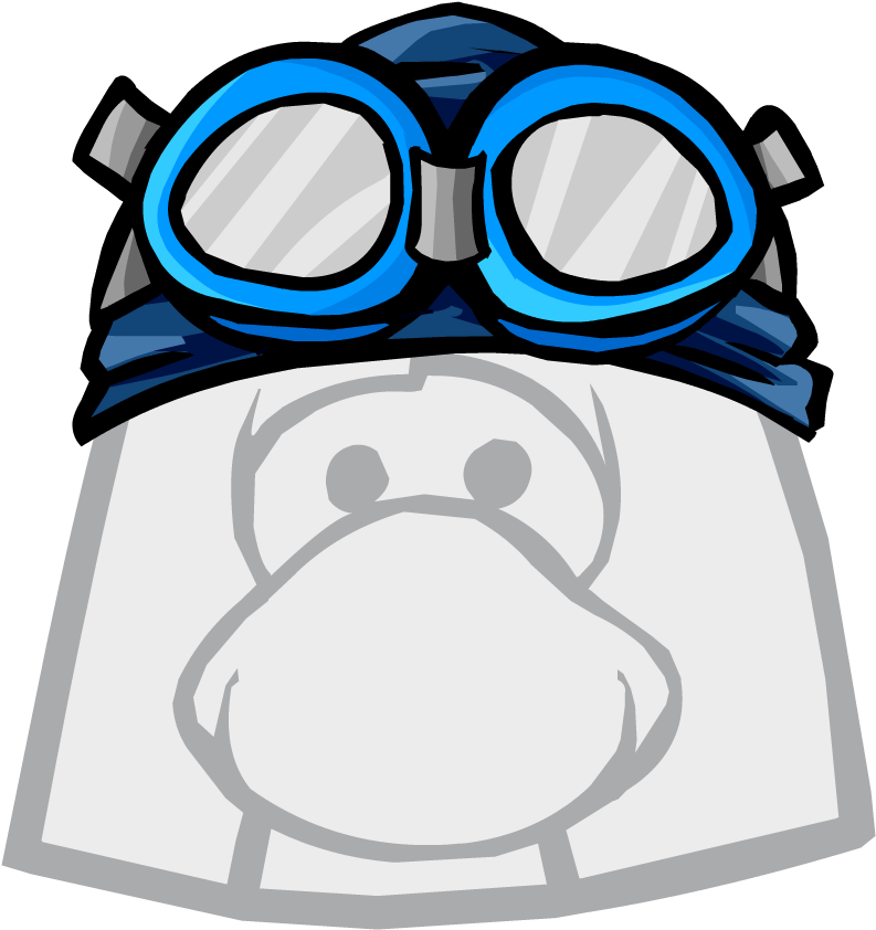 Swim Cap And Goggles - Club Penguin The Flip (841x841), Png Download