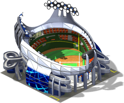 Baseball Stadium 2-se - Baseball (412x344), Png Download