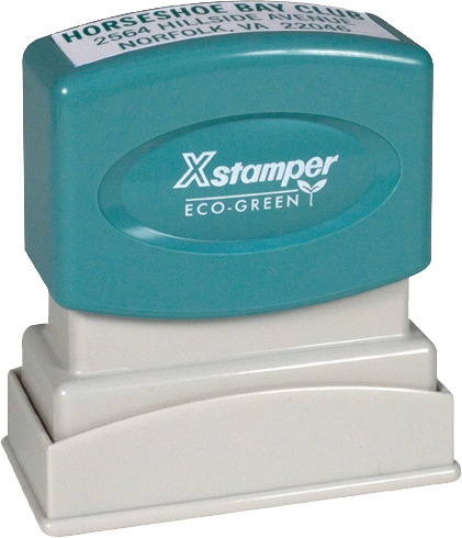 N10 - Xstamper Custom Return Address Pre-inked Stamp - Custom (421x490), Png Download