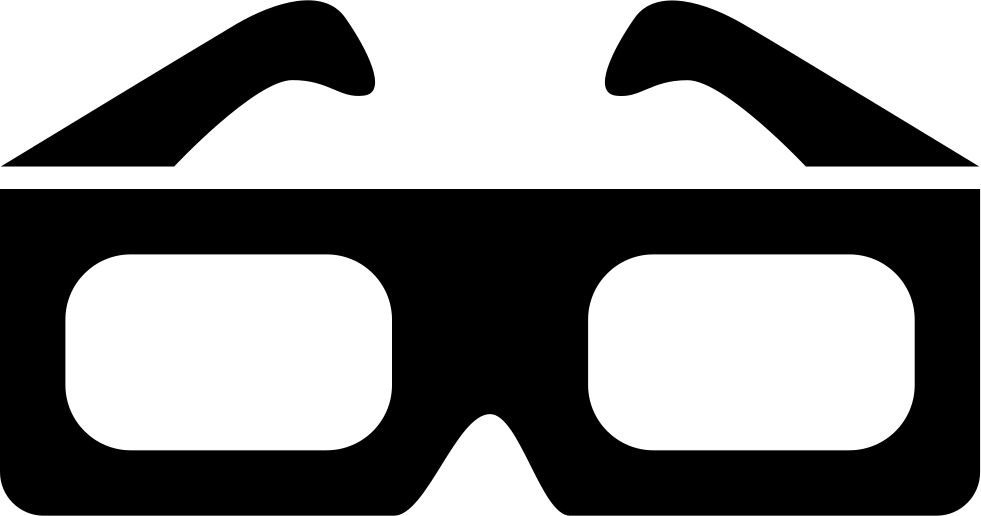 3d Glasses Glasses Comments - 3d Glasses Icon Png (981x516), Png Download