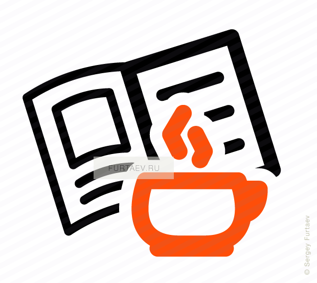Vector Icon Of Hot Cup Against Opened Book - Book (620x553), Png Download