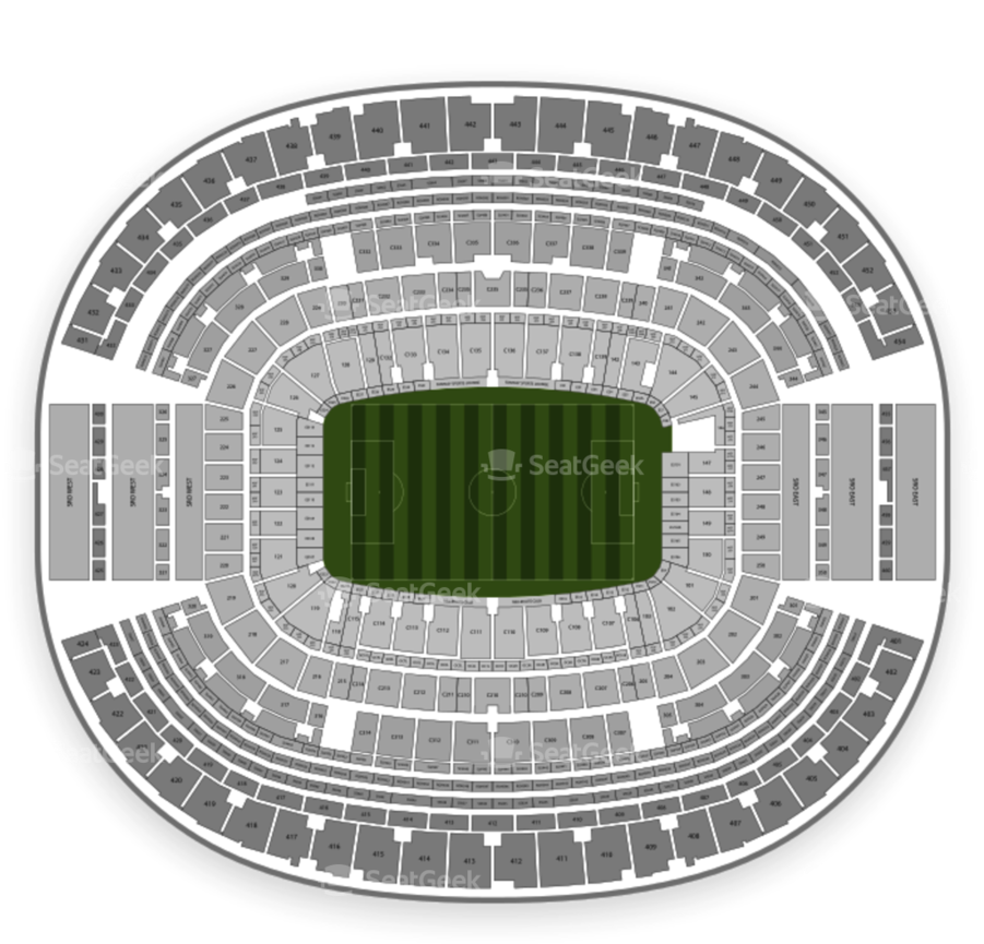 Download At&t Stadium Clipart At&t Stadium U - Aircraft Seat Map (900x900), Png Download
