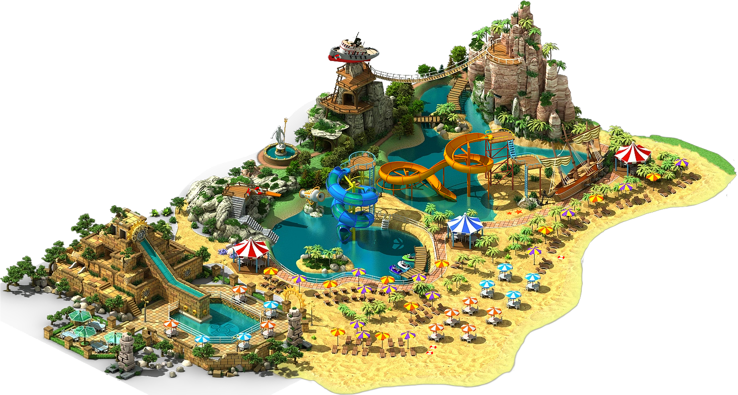 Water Park L4 - Megapolis Png (1498x803), Png Download