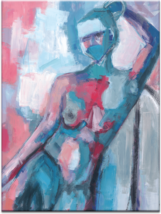 Red Rib - Modern Art (900x900), Png Download
