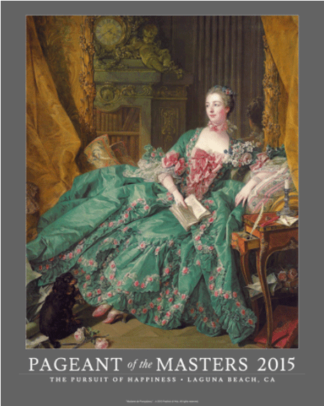 2015 Pageant Of The Masters Poster - 18th Century Woman Dress (600x600), Png Download