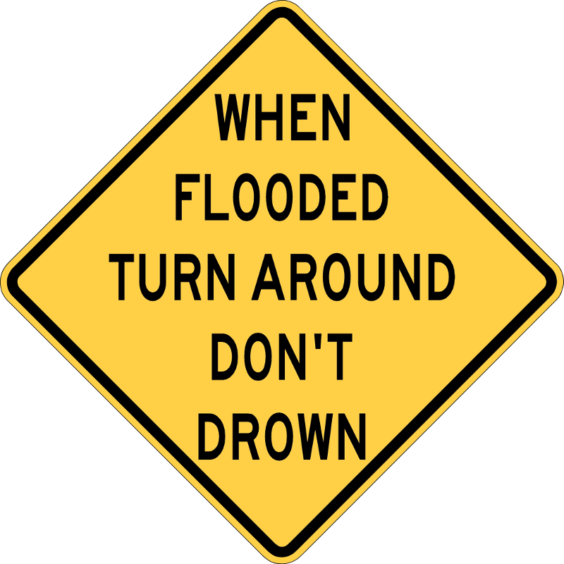 Tadd Sign - Turn Around Dont Drown (800x800), Png Download