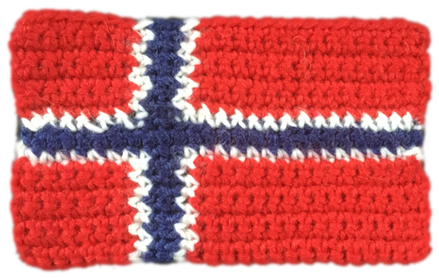 Flag Of Norway - Norway Flag Knitting Pattern (768x403), Png Download