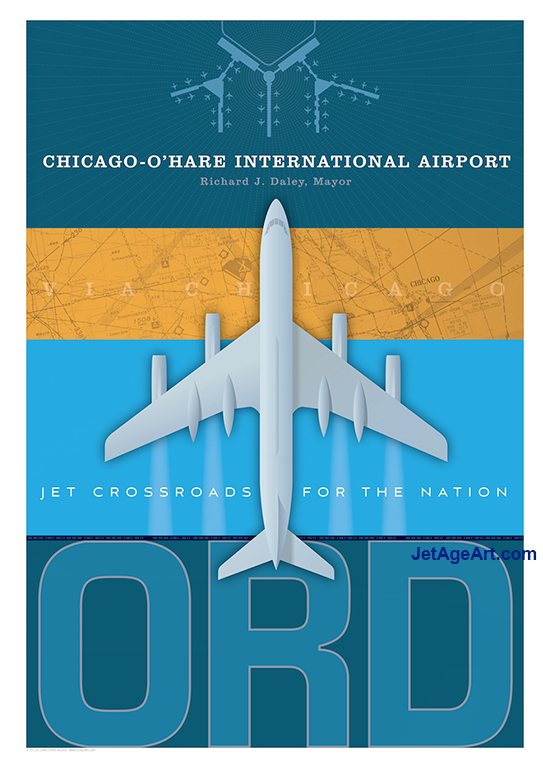 Ord Chicago O'hare Airport Poster (766x766), Png Download