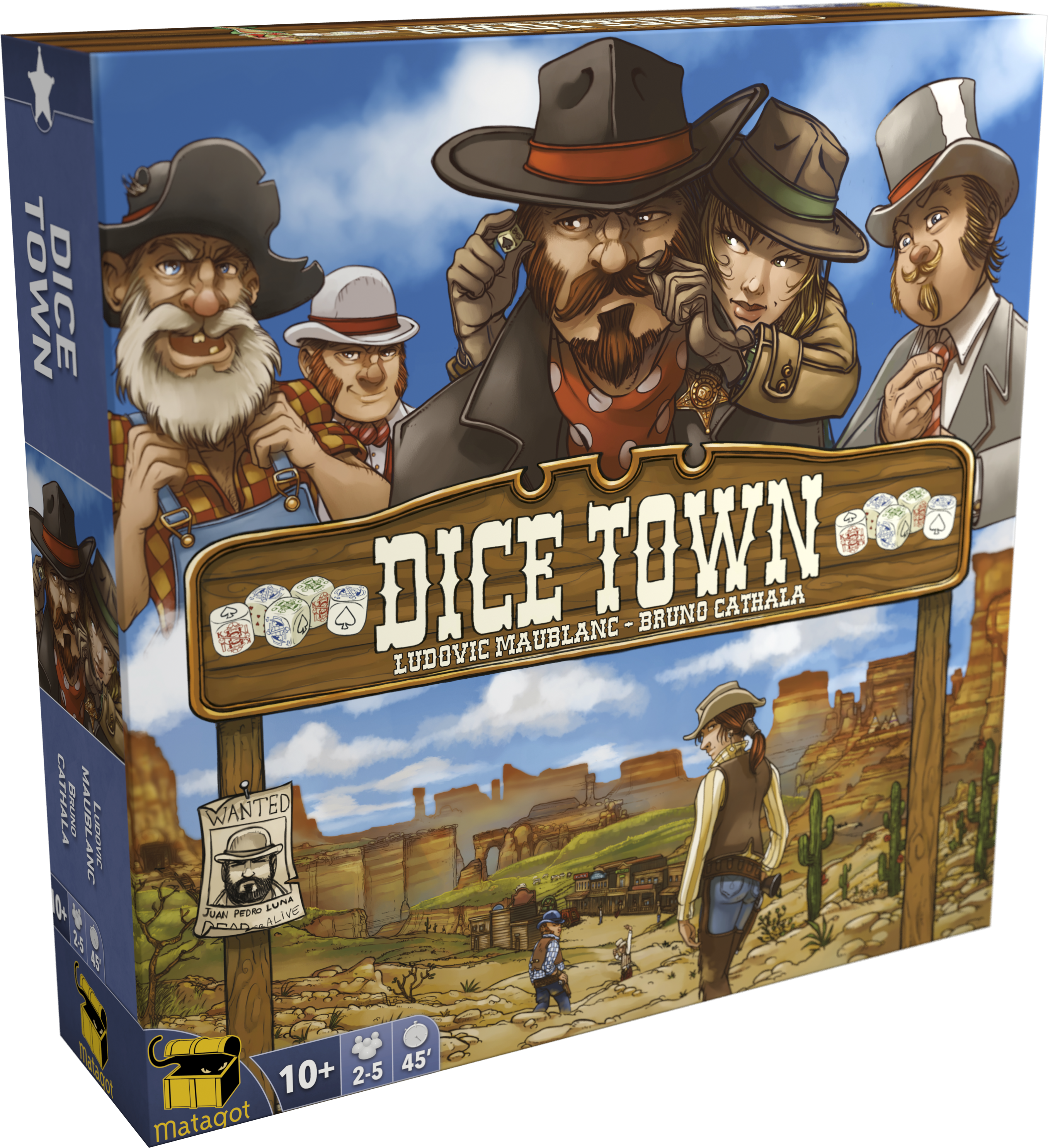 Dicetown 2016 - Asmodee Editions Dice Town (2712x2972), Png Download