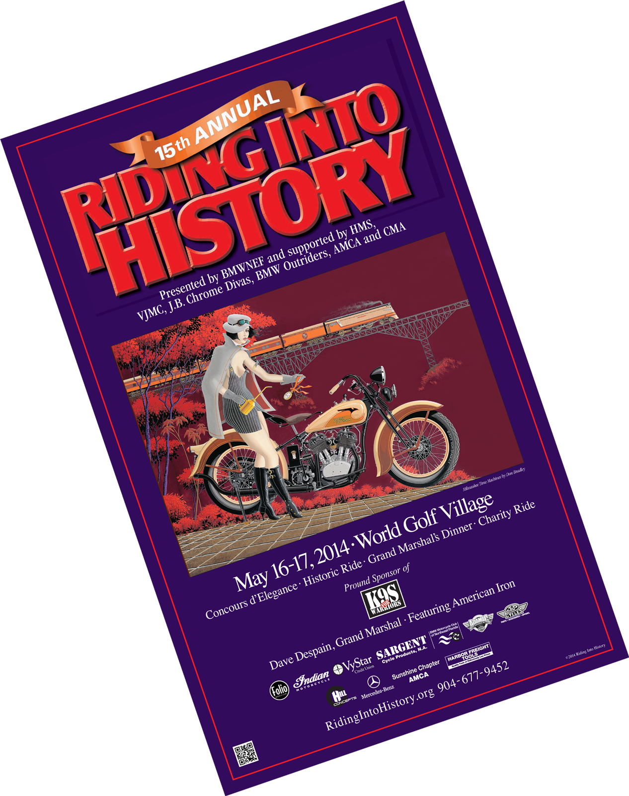 2014 Event Poster - Riding Into History (1266x1600), Png Download