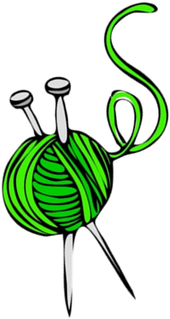 Knit And Crochet Group - Knitting Crochet Clipart Png (404x400), Png Download
