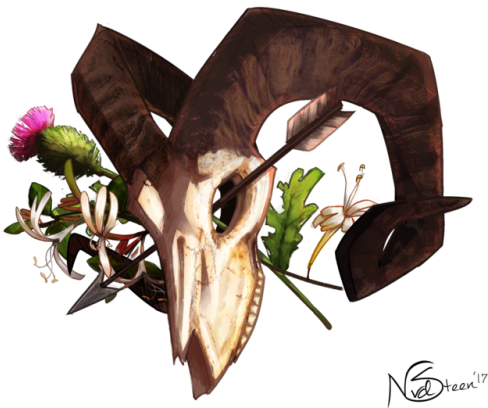 “thistle And Honeysuckle, The Birthflowers Of The Aries - Astrological Sign (500x409), Png Download