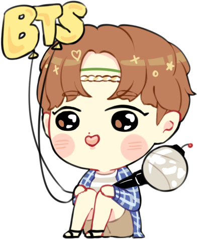 You Blocked @blueinekleine - Jhope Shimeji (500x500), Png Download