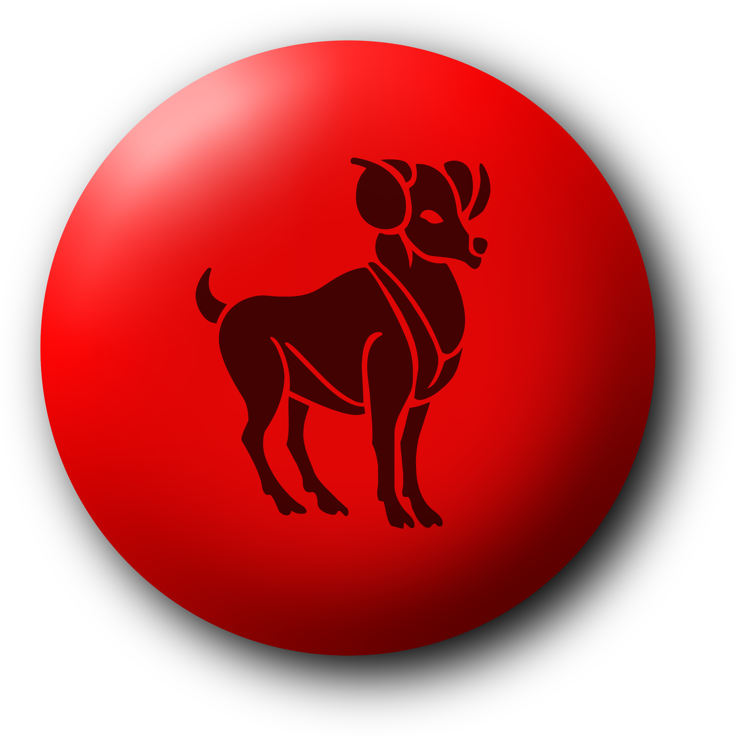 This Free Icons Png Design Of Aries Drawing 5 (2400x2400), Png Download