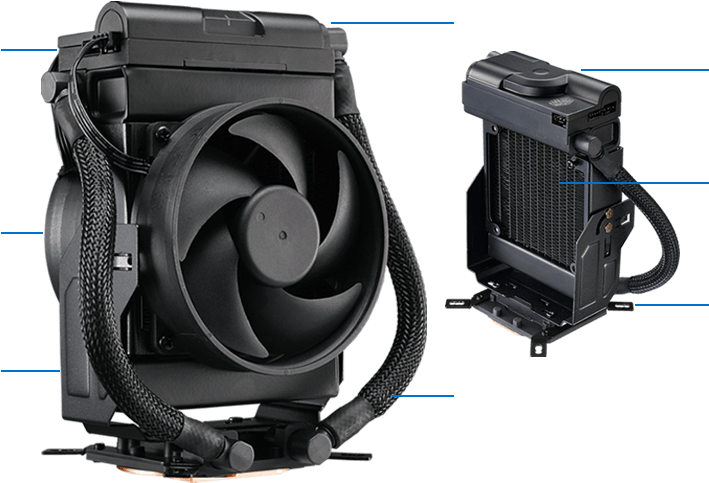 Cooler Master Masterliquid Maker 92 (1000x790), Png Download