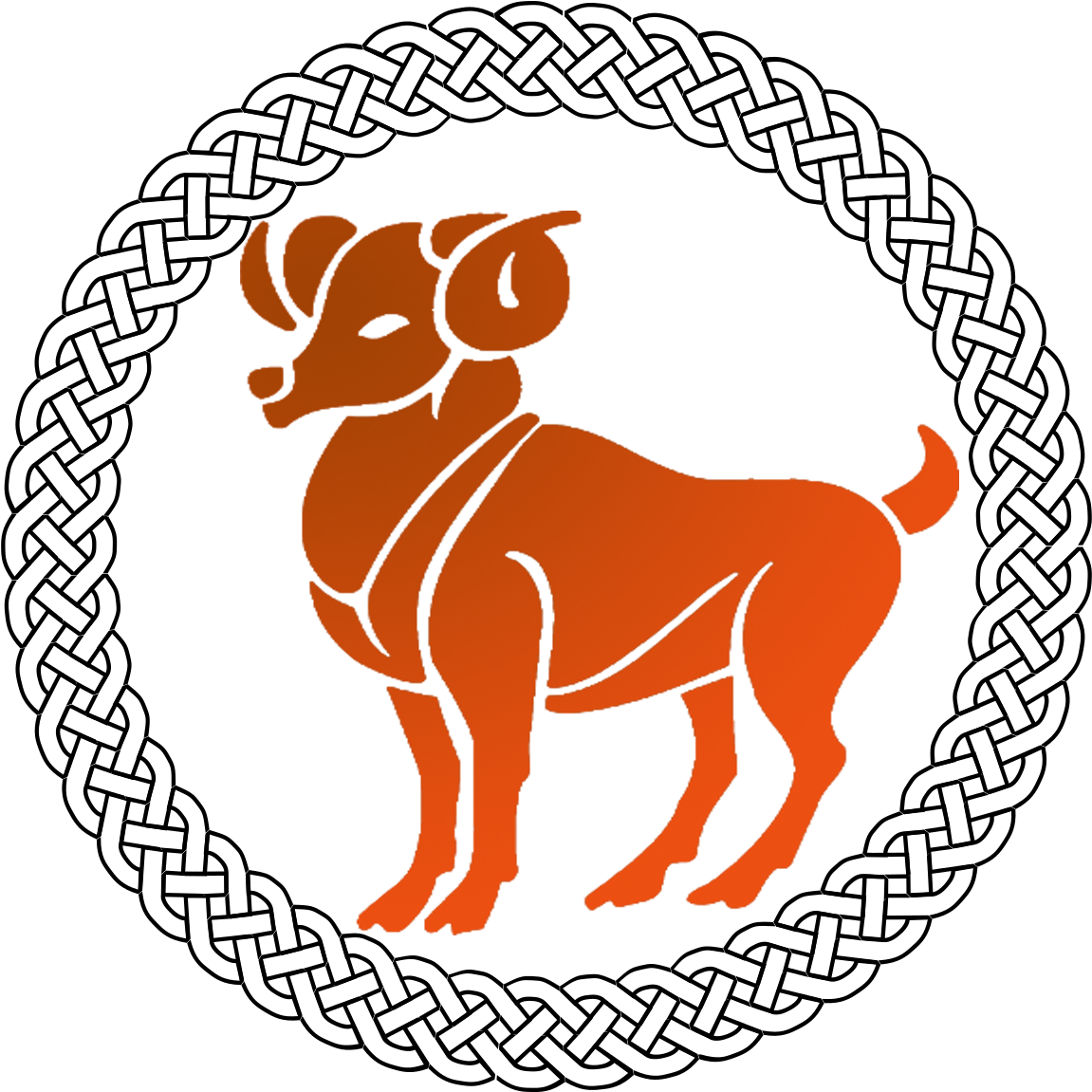Aries - Aries Ornament (round) (1200x1200), Png Download
