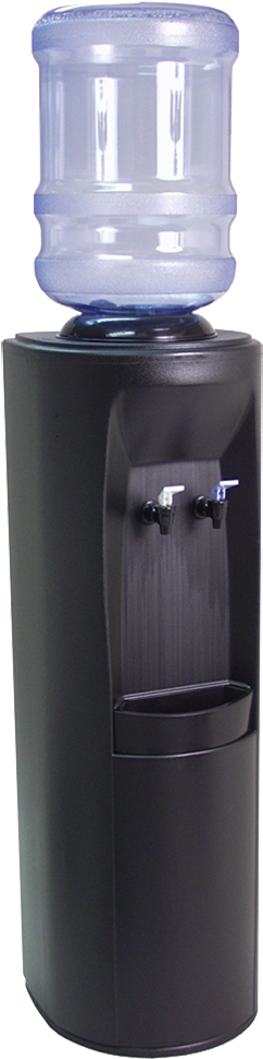 Oasis Black Cooler - Oasis Bpd1shs - Black Cabinet Hot And Cold Bottled (546x1000), Png Download