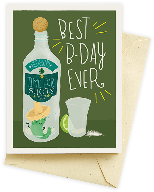 Tequila Card (600x777), Png Download