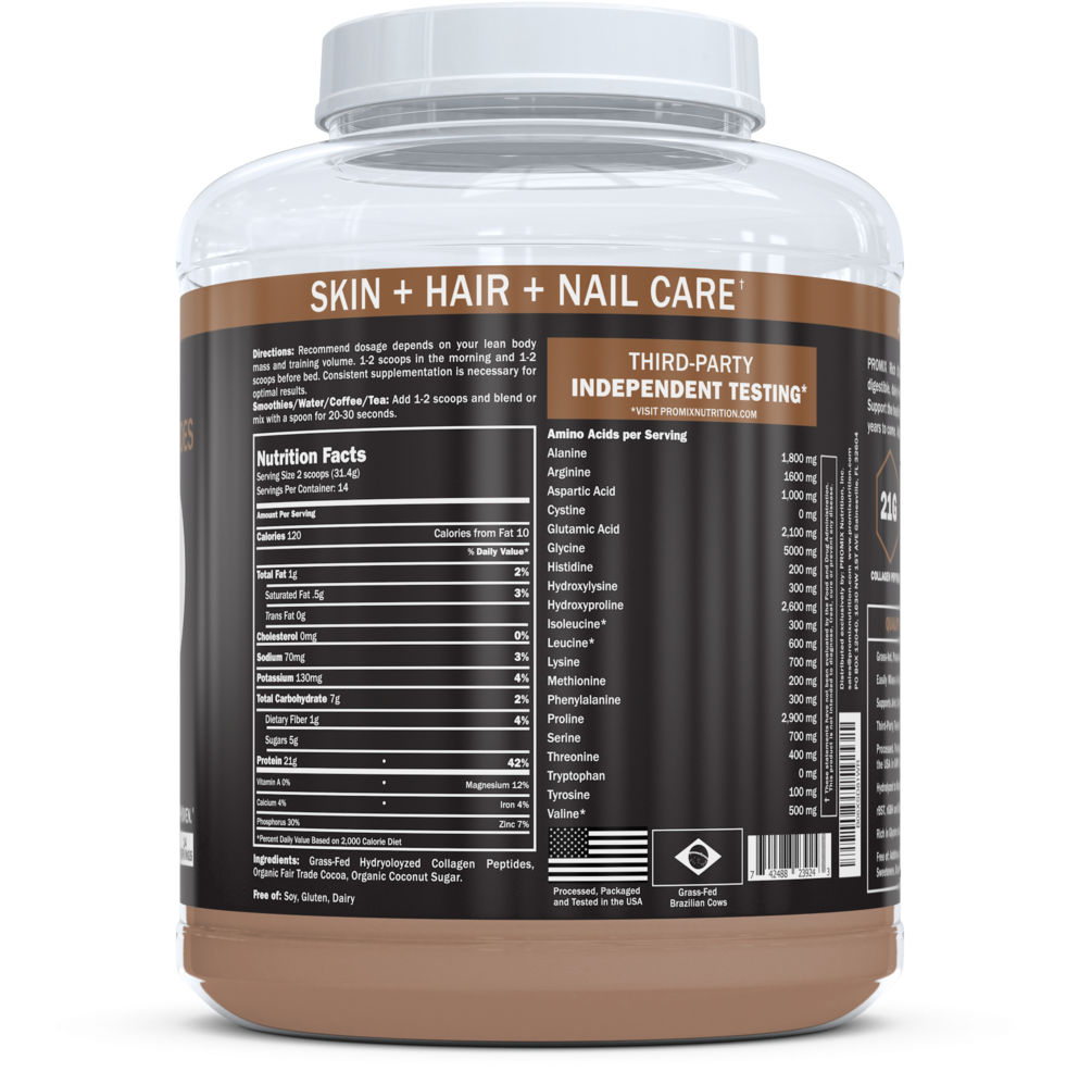 Chocolate Collagen Peptides - Promix Nutrition Promix Micellar Casein Protein Powder: (1024x1024), Png Download