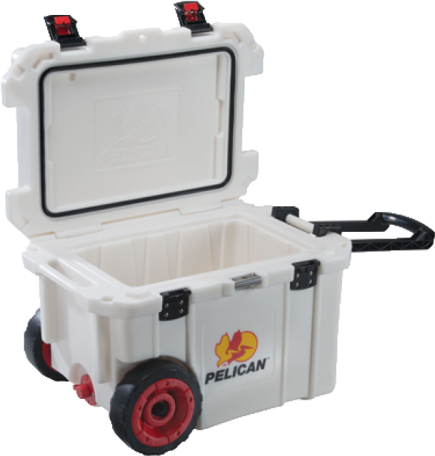 45 Qt Elite Wheeled Pelican Cooler - Pelican Elite 45 Quart Cooler (white) (650x650), Png Download