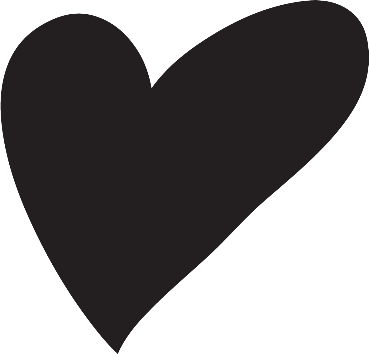 Heart Drawing - Hand Drawn Heart Png (1848x1563), Png Download