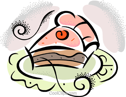 Cherry Pie Royalty Free Vector Clip Art Illustration - Clipart Kuchenstück (480x371), Png Download