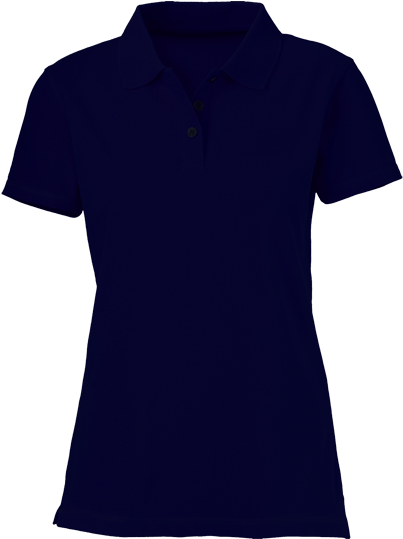 Plain Navy Blue Women - Polo Shirt (538x538), Png Download