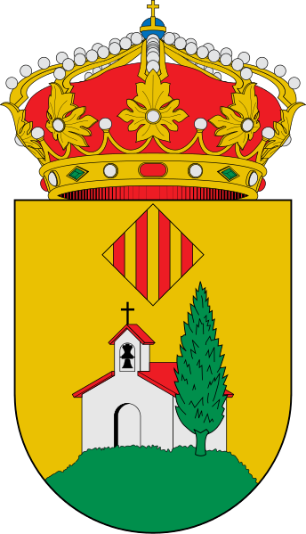 Alcosser De Planes - Escudo Villarrubia De Santiago (344x599), Png Download