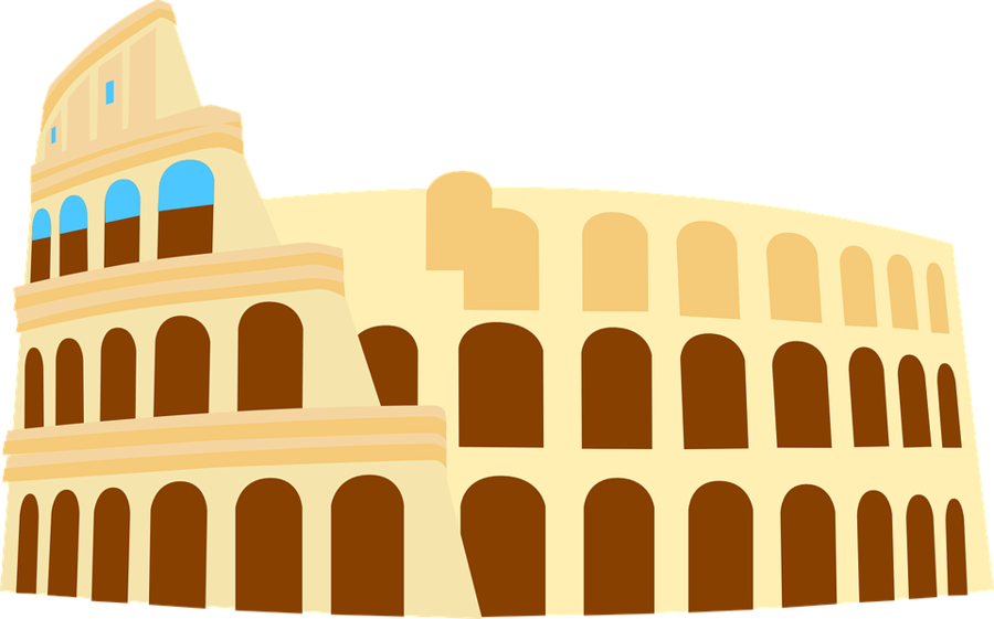 Coliseum Clipart Colosseum Roman Forum Clip Art - Colosseum Graphic (900x561), Png Download