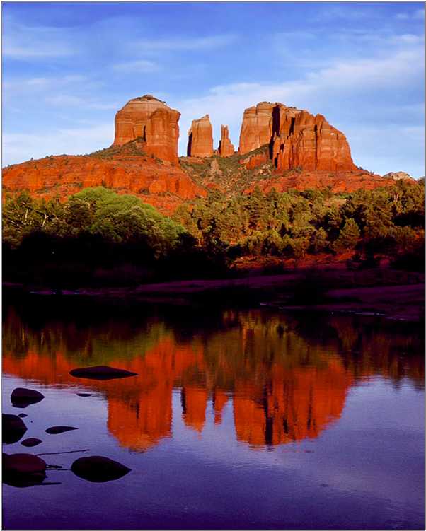 Cathedral Rock Reflection - Cathedral Rock (750x750), Png Download