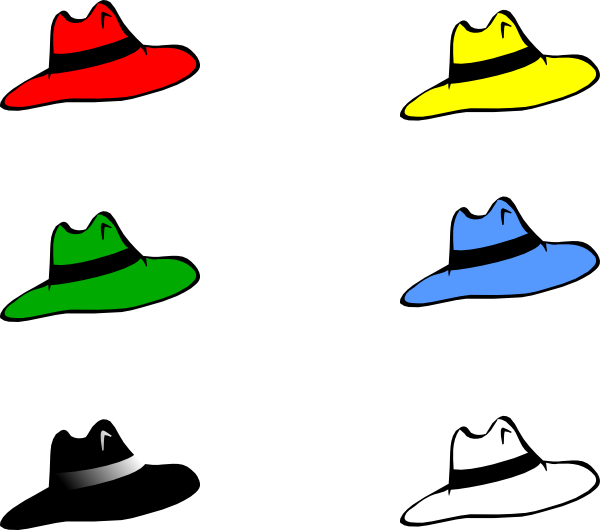 Free Vector Slothing Men Six Hats Clip Art - Seven Hat Clipart (600x530), Png Download