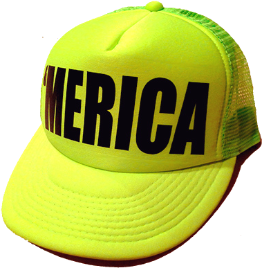 Merica Hat Yellow - Orange Hat (400x400), Png Download