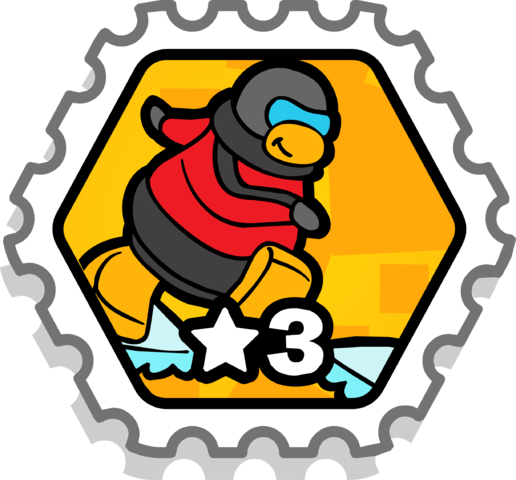 Snow Student Stamp Icon - Club Penguin Crab Battle Stamp Puffle Launch (516x480), Png Download