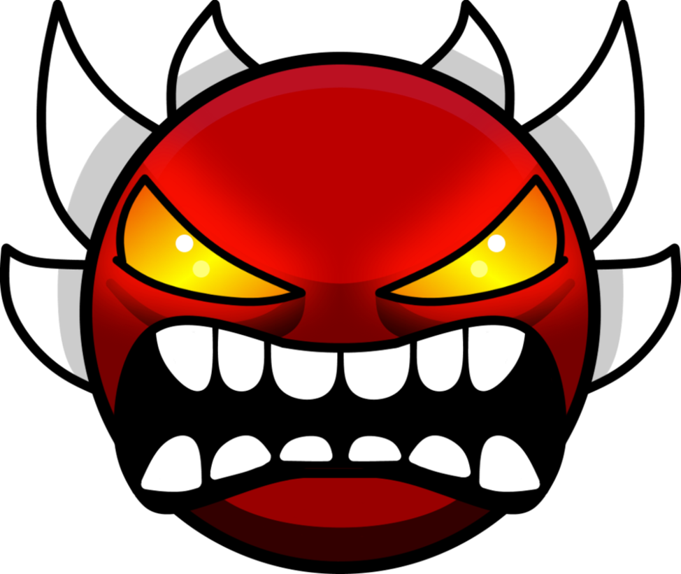 Extreme Demon Face Geometry Dash (974x821), Png Download