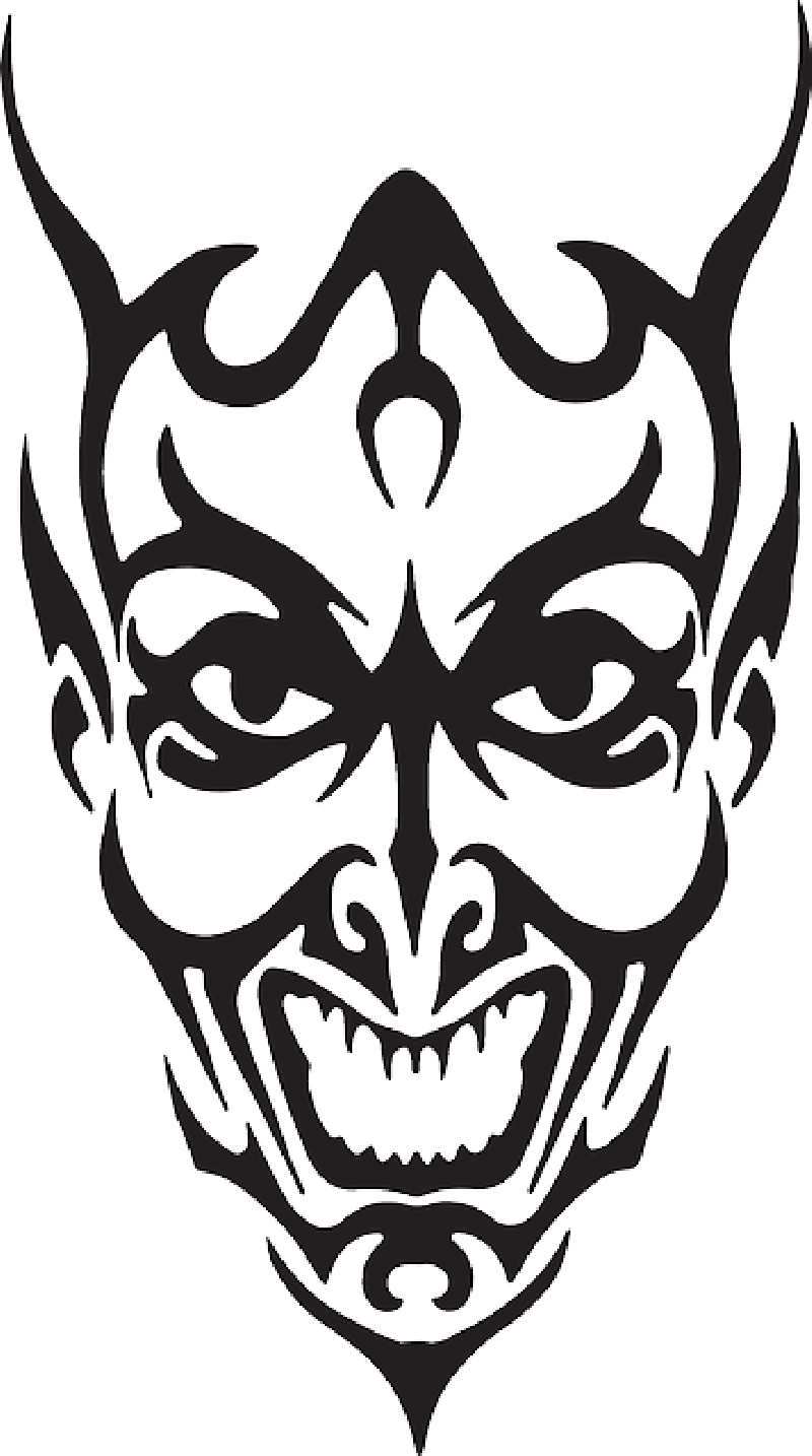 Demon Face PNG Transparent Images Free Download, Vector Files