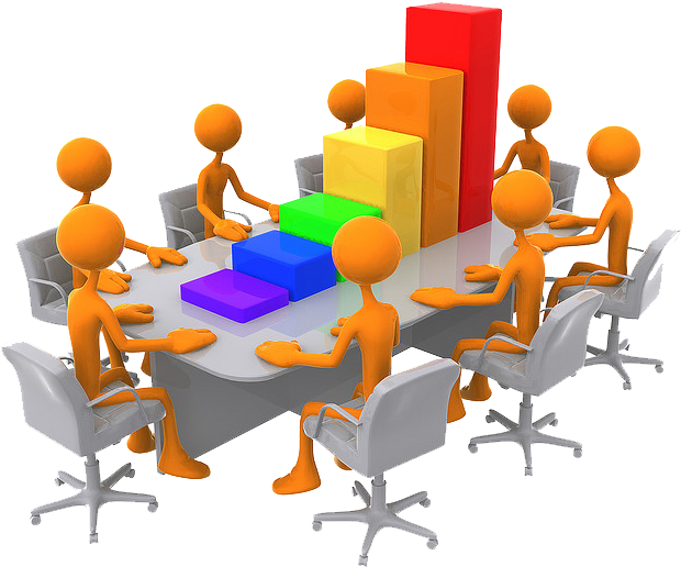 Presentation Png Picture - Planning Meeting Clipart (675x557), Png Download