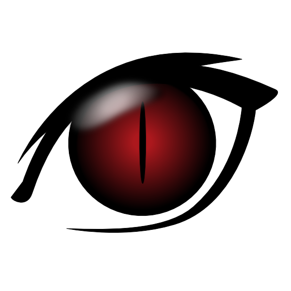 Jpg Freeuse Download Angels And Demons Clipart At Getdrawings - Anime Red Eye Png (600x600), Png Download