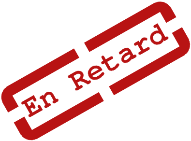 Retard De Paiement - Retard (410x307), Png Download