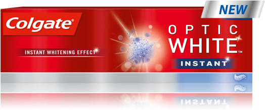 Colgate Optic White Instant White (541x397), Png Download