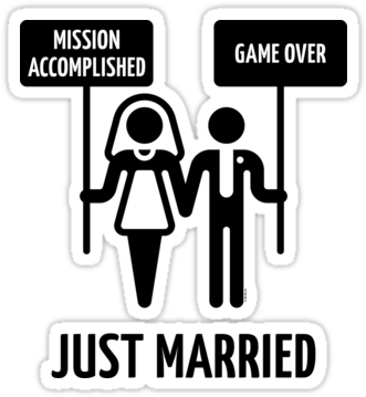 Wedding Couple Game Over Png Presentation Ppt Backgrounds (375x360), Png Download