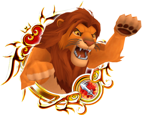 Simba - Stained Glass 1 Khux (632x516), Png Download