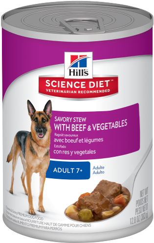 Sd Canine Adult 7 Plus Savory Stew With Beef And Vegetables - Science Diet Dog Can Food (500x500), Png Download