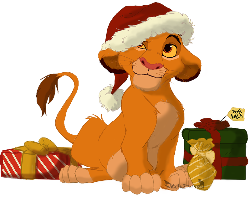 Graphic Free Stock Happy Howlidays By Thelionkingfanart - Merry Christmas Lion King (799x629), Png Download