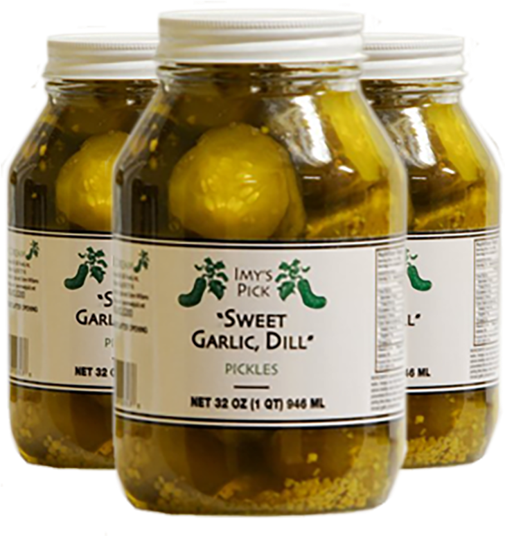 Imy's Sweet Garlic Dills - Garlic (800x800), Png Download