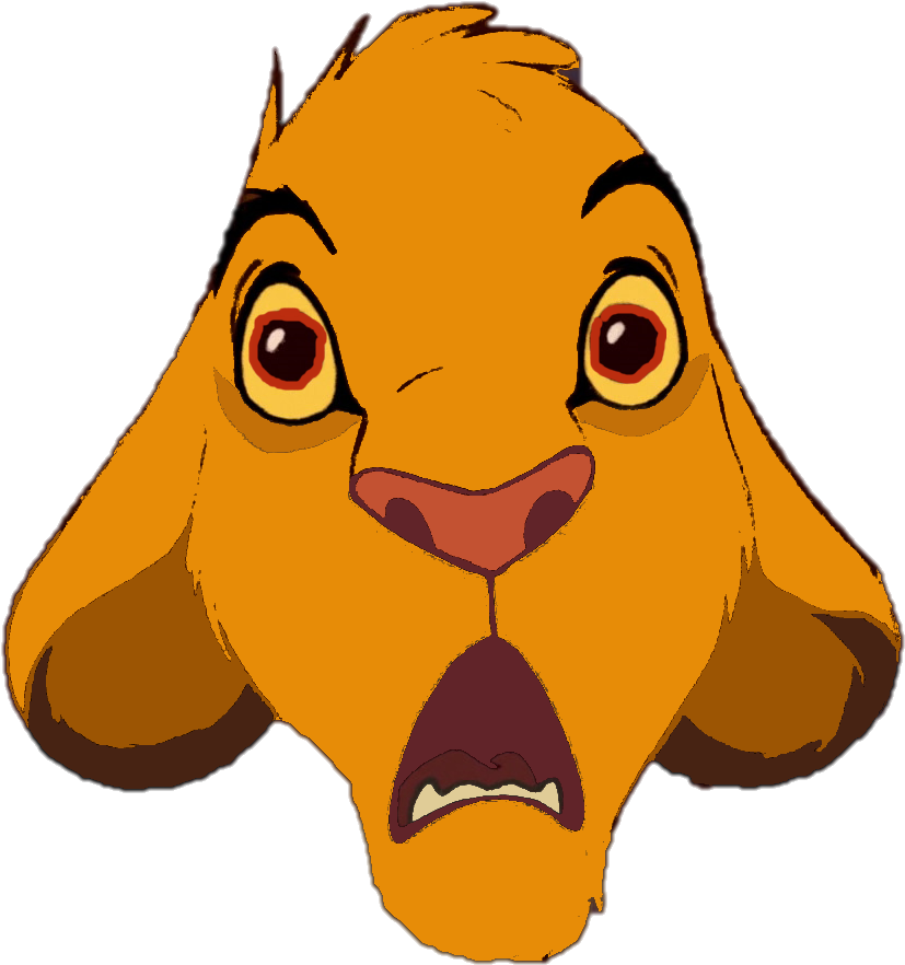 Download The Lion King Clipart Hq Png Image - Lion King Simba Shocked (920x918), Png Download