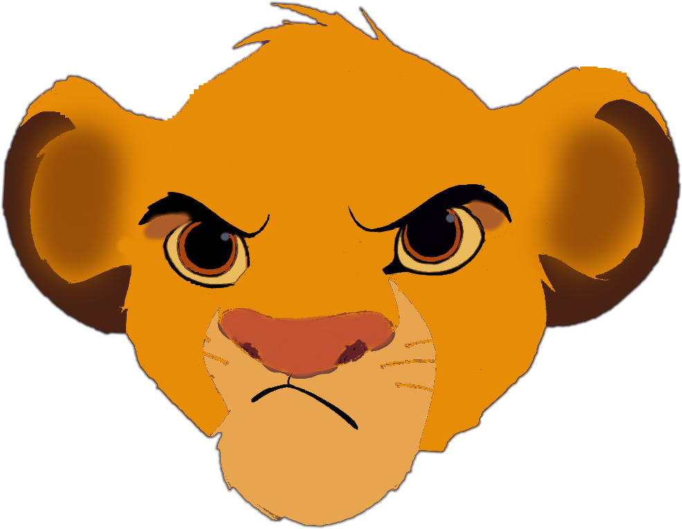 Image Unamused Simba Png The King Wiki - Simba Head (1034x820), Png Download