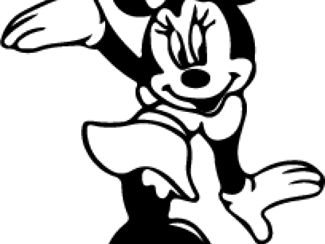 Mickey Mouse Minnie Mouse Silhouette Epic Mickey Clip - Minnie Mouse Para Colorear (640x480), Png Download