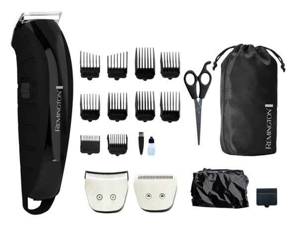 Remington Hc5870 - Remington - Hc5870au - Barber's Best Hair Clipper (600x542), Png Download