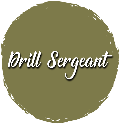 Drill Sergeant Circle (500x500), Png Download