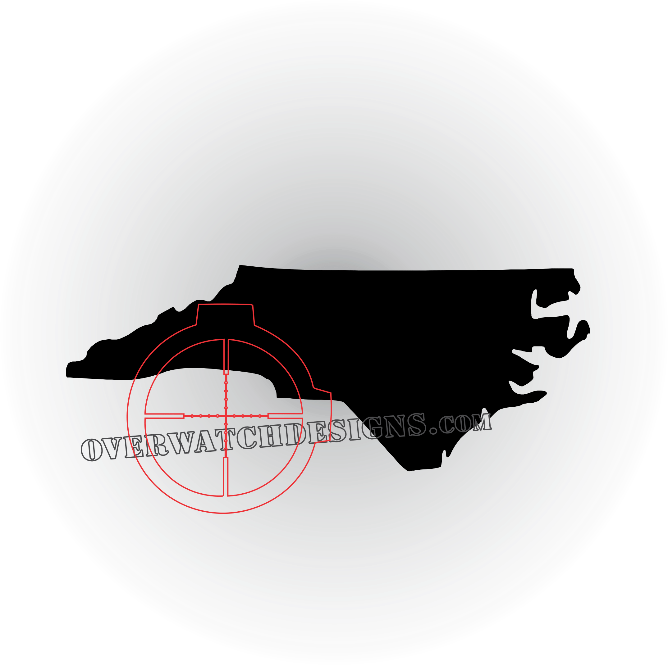 North Carolina Sticker - Rubber Stamping (2401x2393), Png Download
